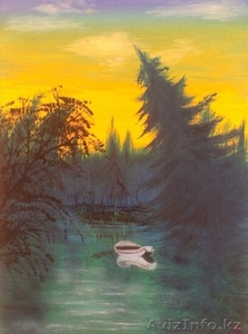 Продам картину "Лесное озеро" - Изображение #1, Объявление #1203570