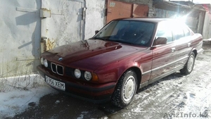 BMW 520i Год: 1990.    Бордового цвета металлик. - Изображение #1, Объявление #1508049