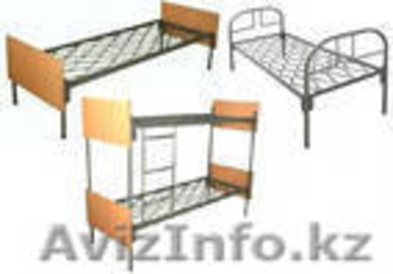 Кровати металлические двухъярусные для казарм, кровати трёхъярусные оптом - Изображение #1, Объявление #1421173