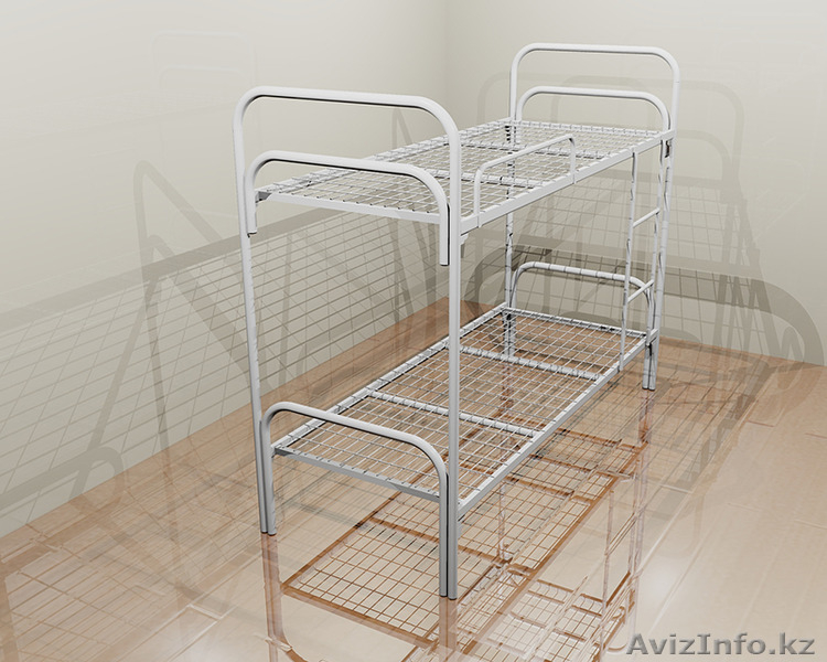 Кровати металлические двухъярусные для казарм, кровати трёхъярусные оптом - Изображение #2, Объявление #1421173