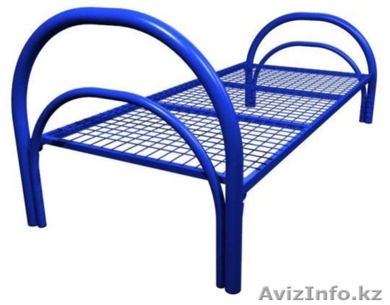 Кровати одноярусные металлические, кровати металлические двухъярусные. оптом - Изображение #1, Объявление #1428554