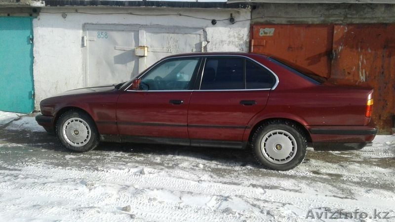 BMW 520i Год: 1990.    Бордового цвета металлик. - Изображение #2, Объявление #1508049